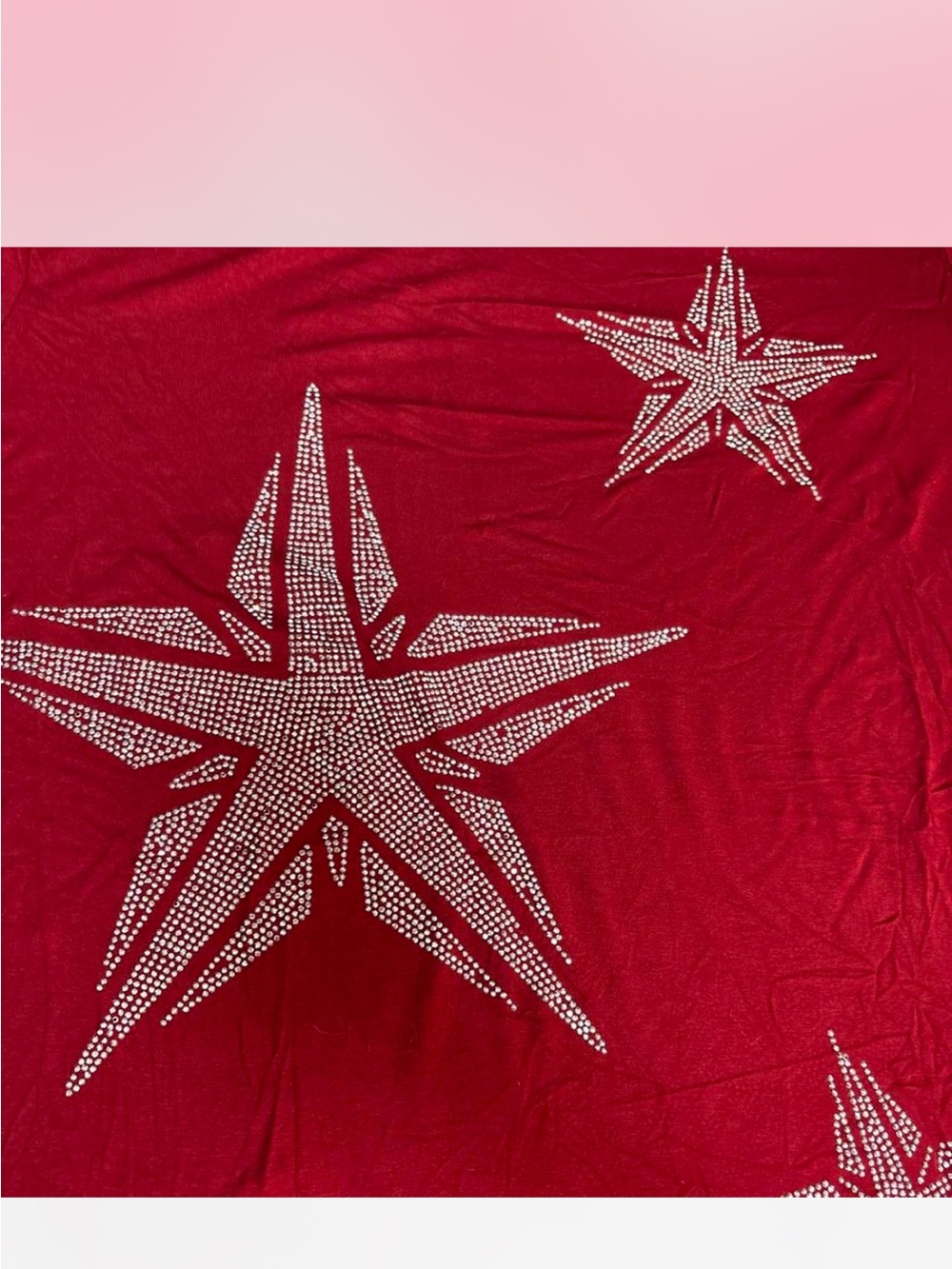 Girls' Crimson Star Graphic Short Sleeve Tee - Picture 2 of 5